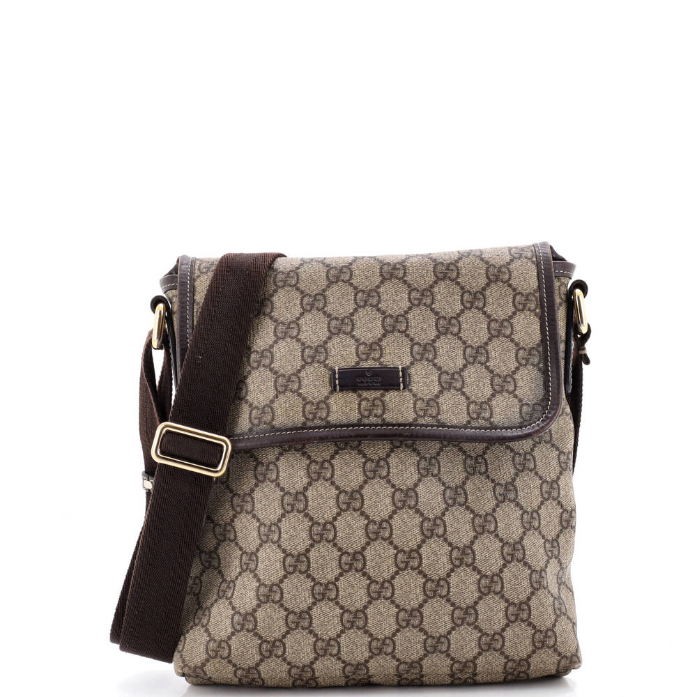 Gucci Flap Messenger Gg Coated Canvas #260797G73B